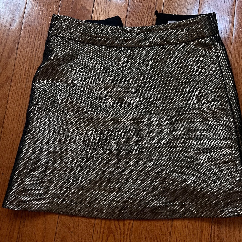 H and M size 4 bronze glitter skirt